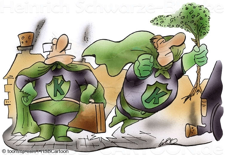 Cartoon: Klimaschutzmanager 1