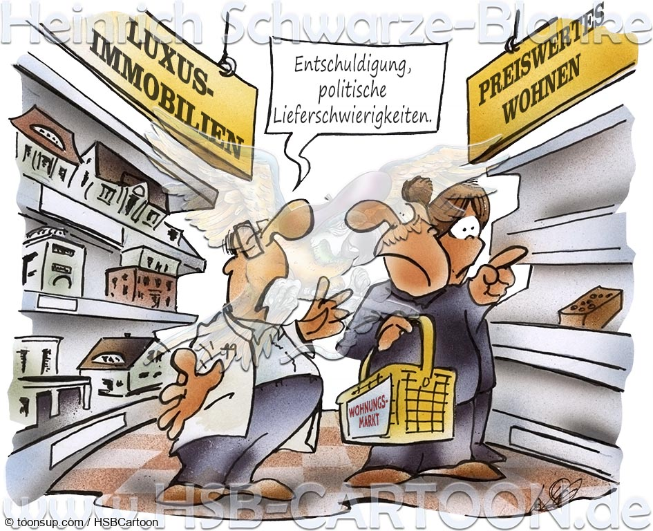 Cartoon: Wohnungsnot 1