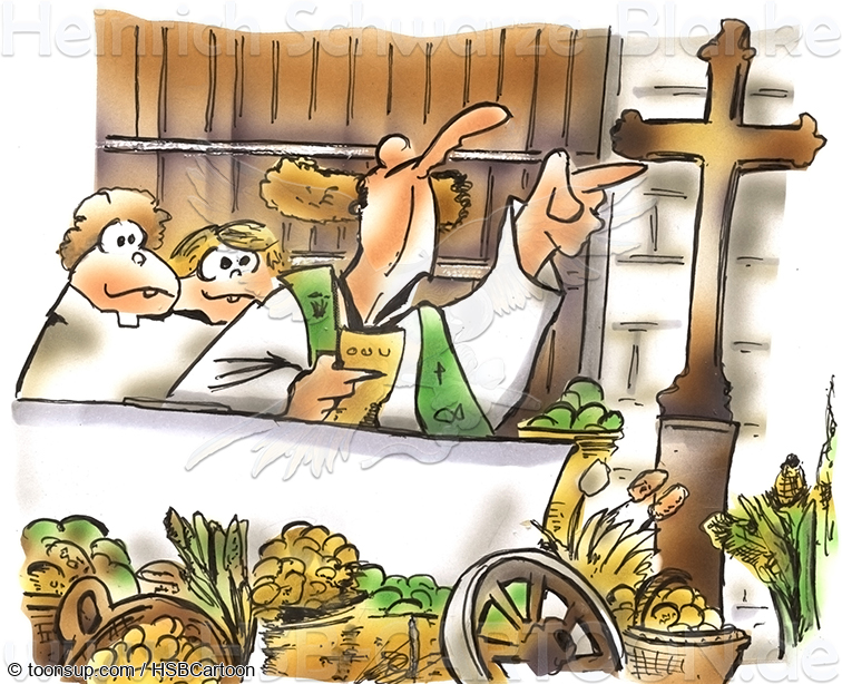Cartoon: Erntedankmesse 1
