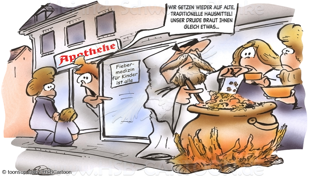 Cartoon: fehlende Arzneimittel 1
