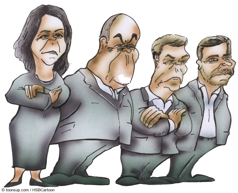 Caricature: Patchworkfamilie Ampel 1