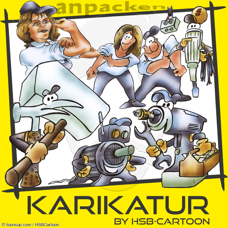 Cartoon: Anpacken 1
