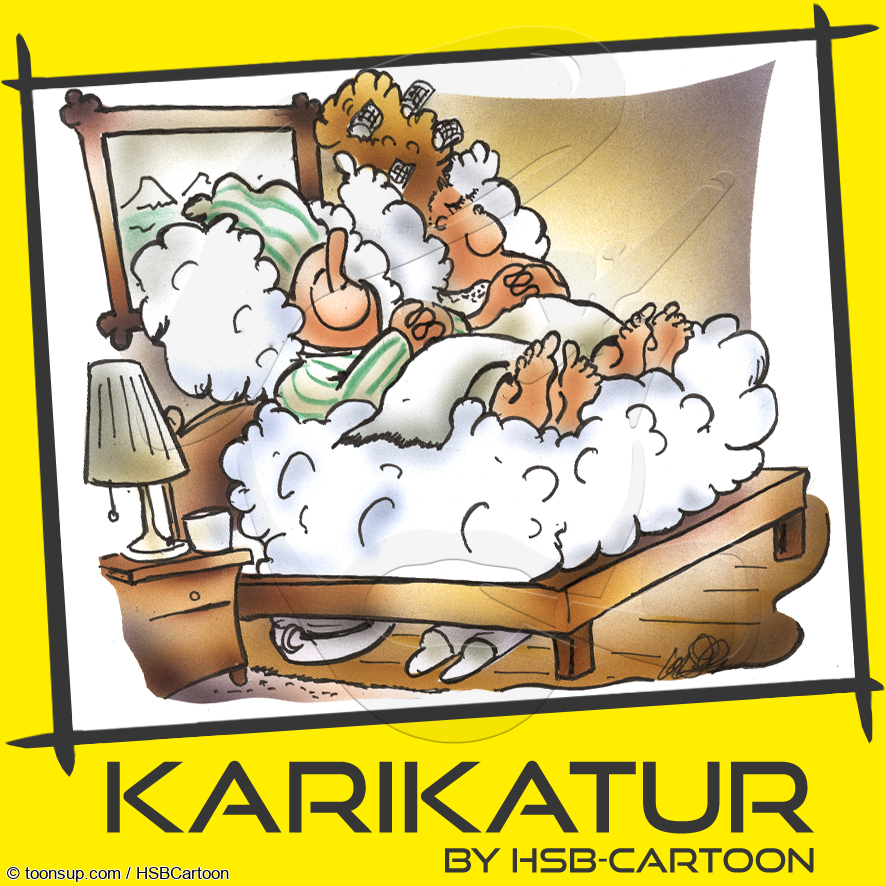 Cartoon: Pennen wie auf Wolke 7 1