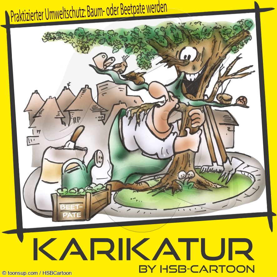 Karrikatur: Beetpate Baumpate 1