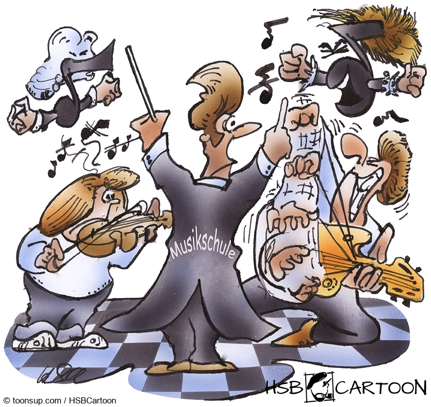 Cartoon: Musikschule 1