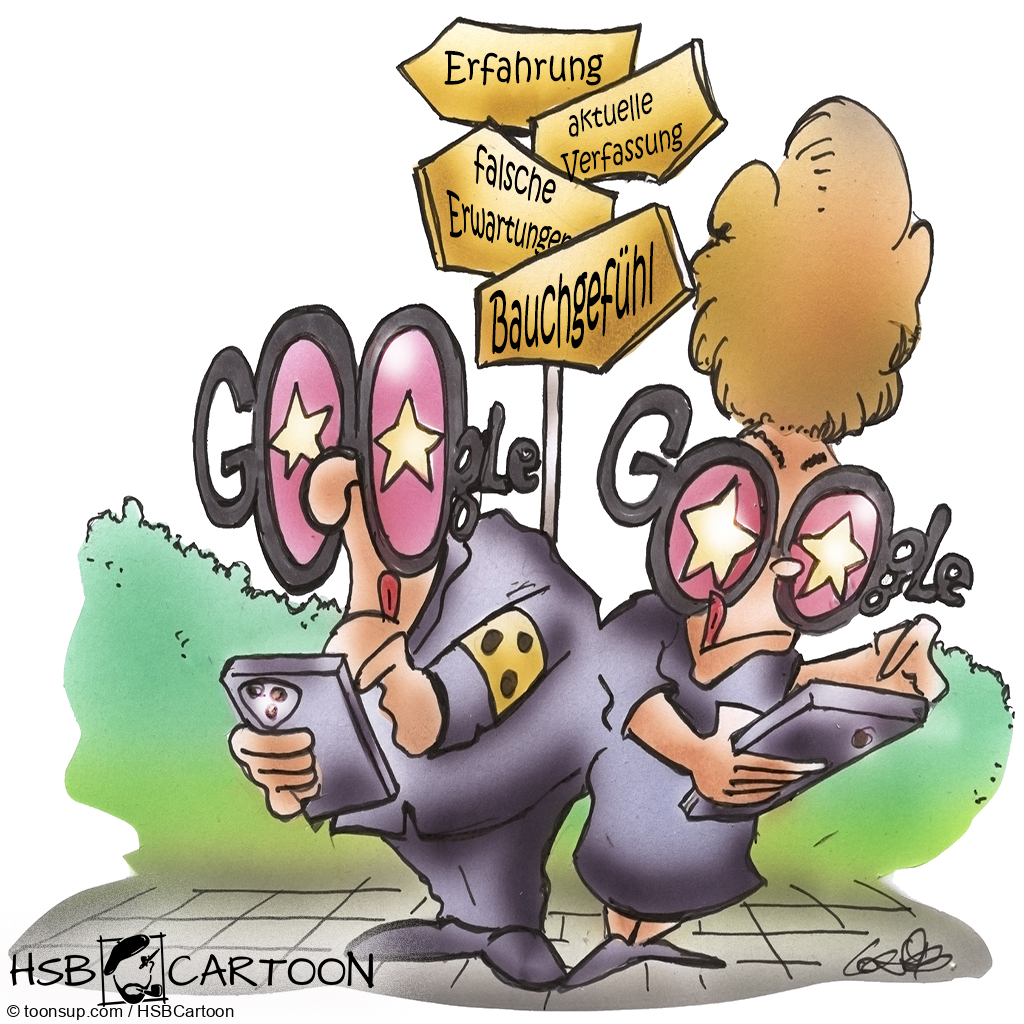 Cartoon: Googlebewertungen 1