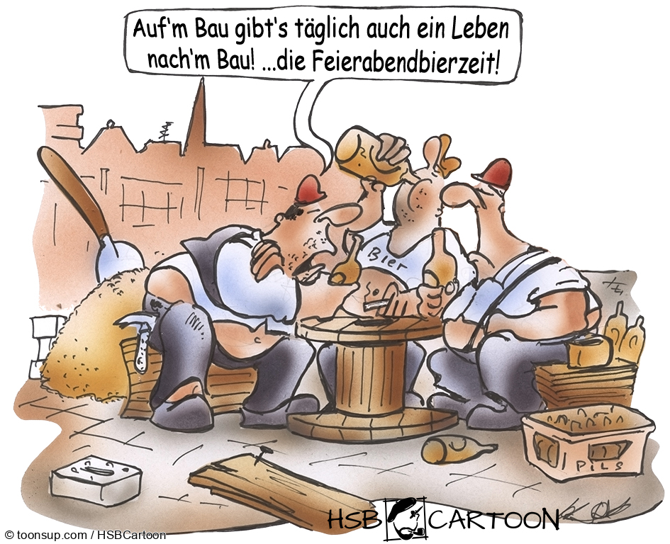 Cartoon: Feierabendbier 1