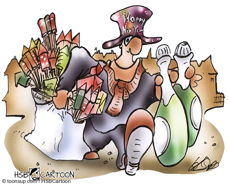 Cartoon: Silvester 1