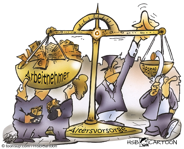 Caricature: Altersversorgung 1