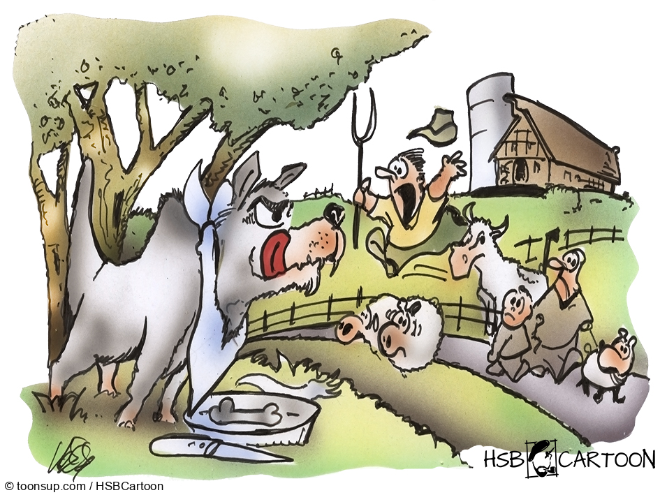 Cartoon: Wolf 1