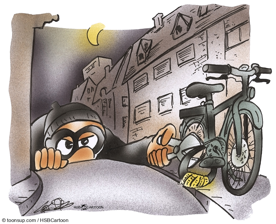 Cartoon: Fahrraddiebe 1