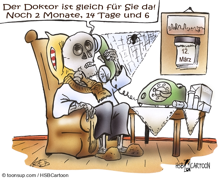 Cartoon: Arzttermin 1