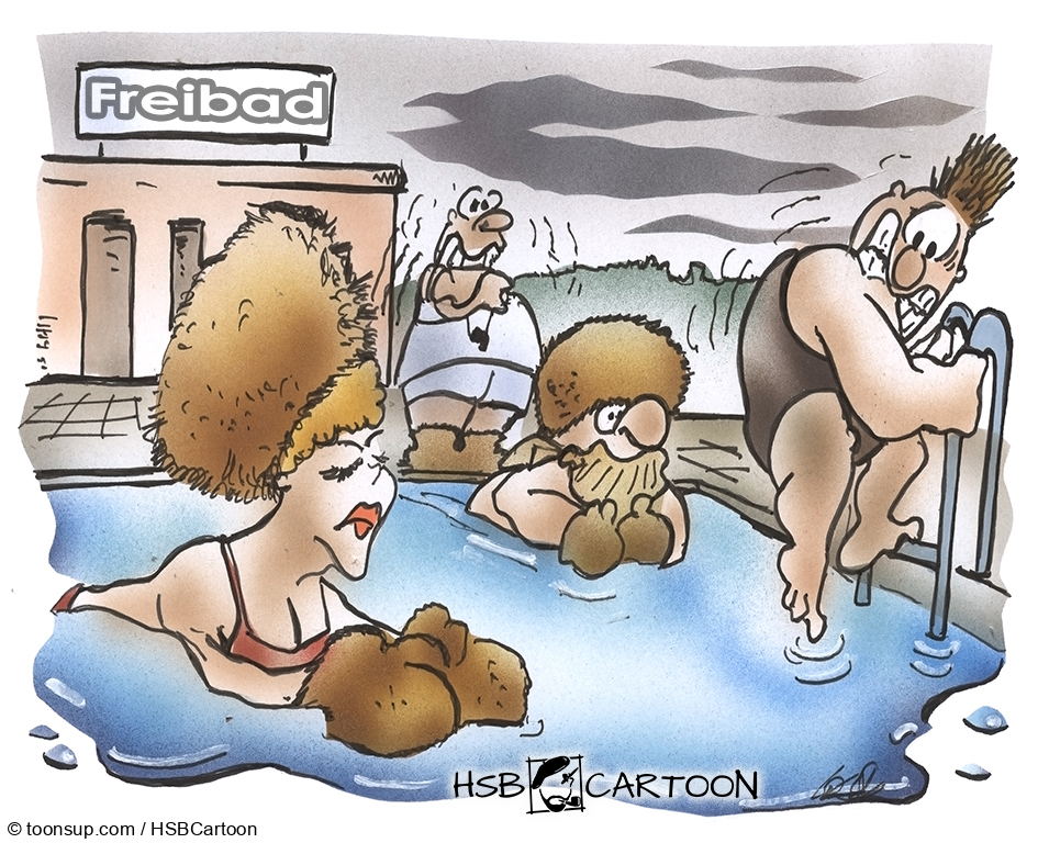 Cartoon: Badewetter 1