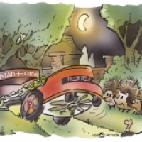 Mähroboter Nachtfahrt