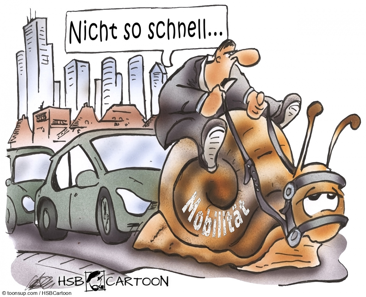 Karrikatur: Mobilität 1