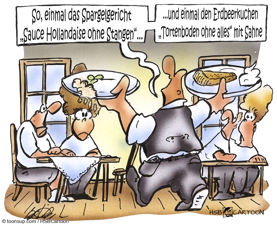 Karrikatur: Gemüsemangel 1