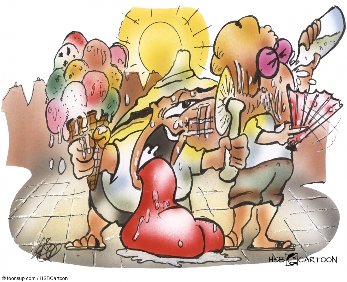 Cartoon: Hitzewelle 1