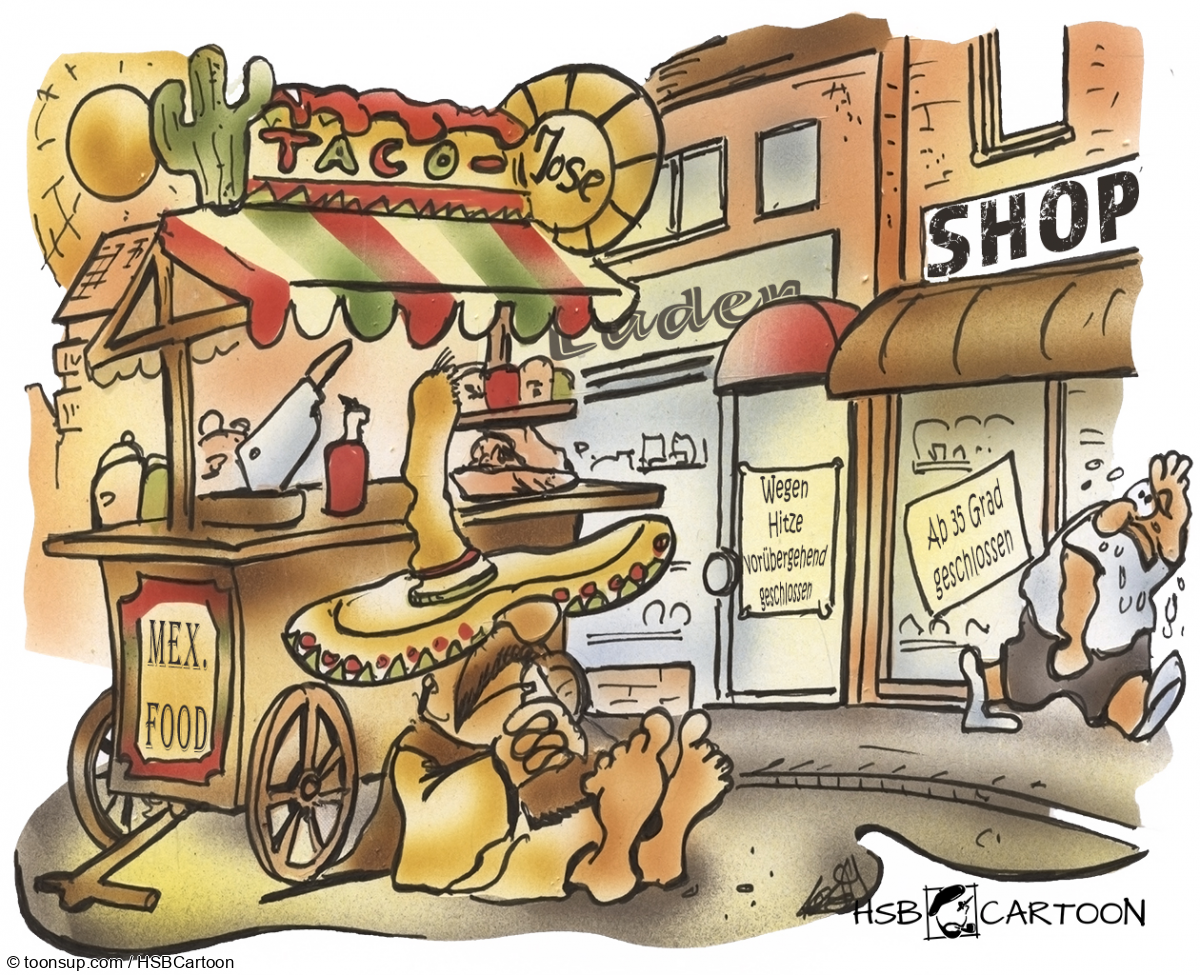 Cartoon: Hitzewelle 1