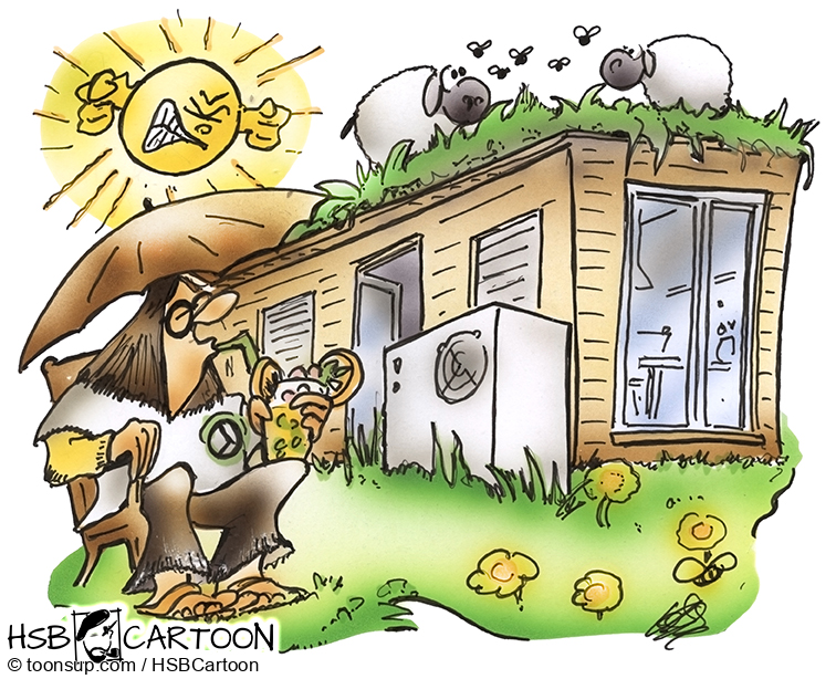 Cartoon: Tiny Haus, das Wohnen der Zukunft? 1