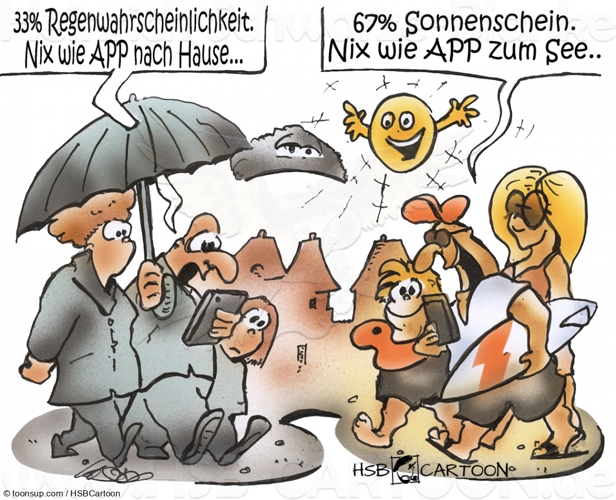 Cartoon: Wetter App 1