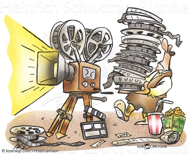Cartoon: vintage cinema 1