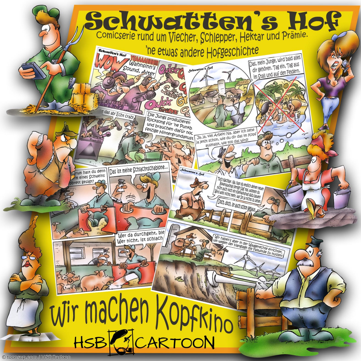 Comic: Schwatten's Hof 1