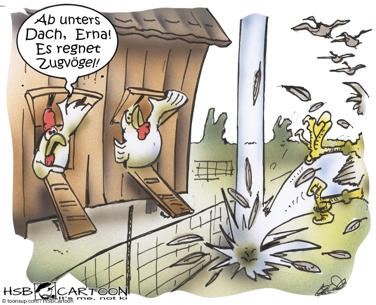 Cartoon: Vogelgrippe 1
