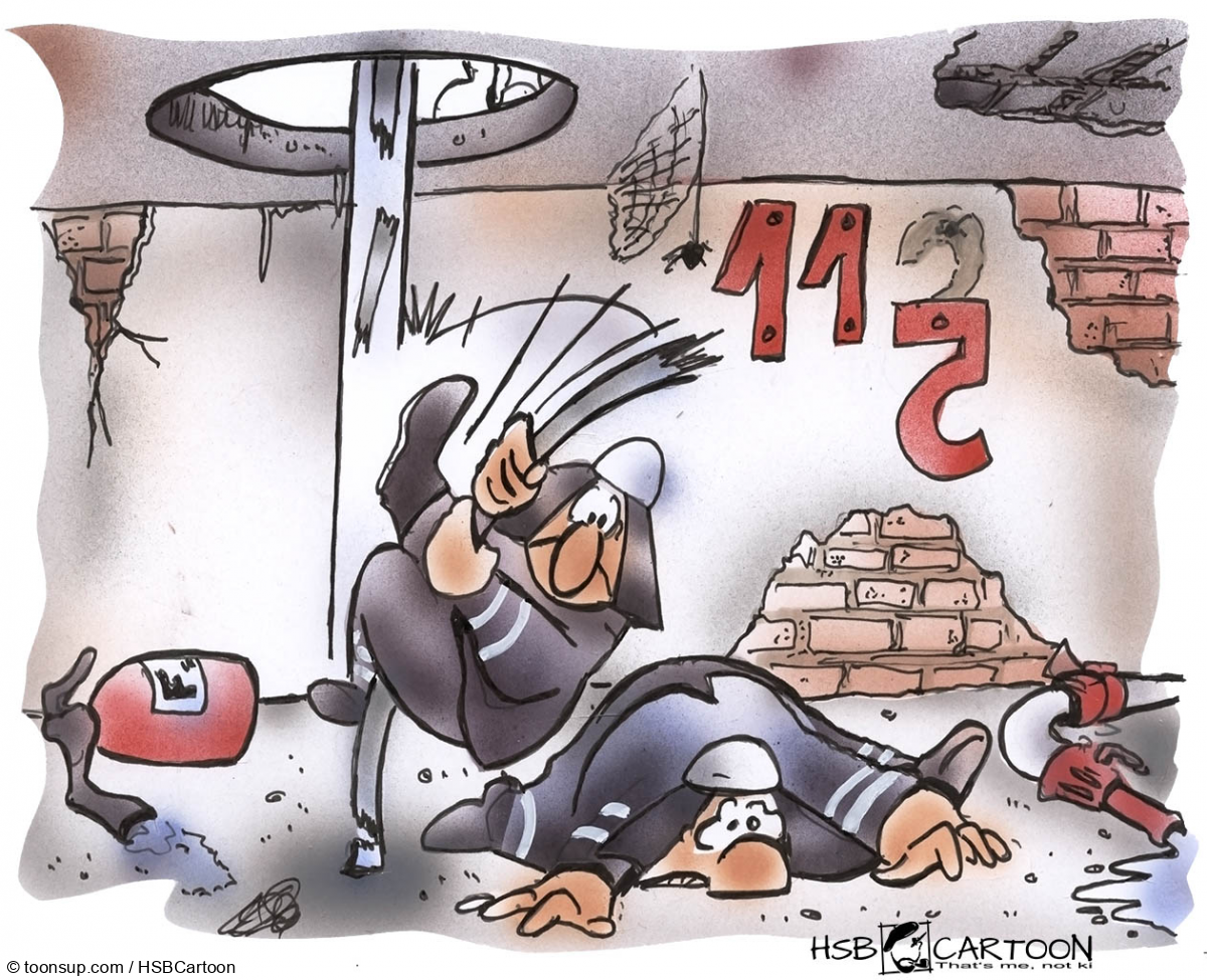 Cartoon: marode Feuerwachen 1