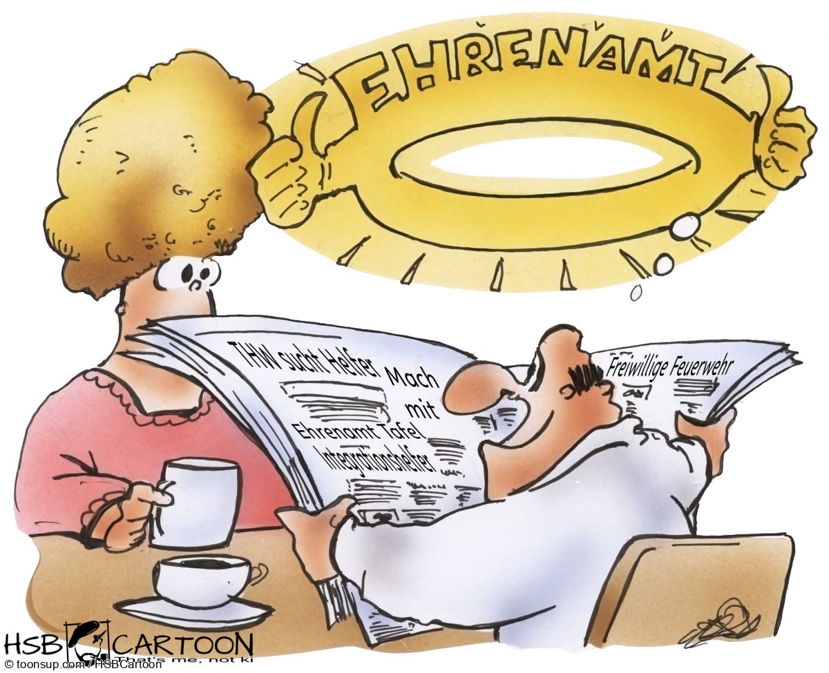 Cartoon: Ehrenamt 1