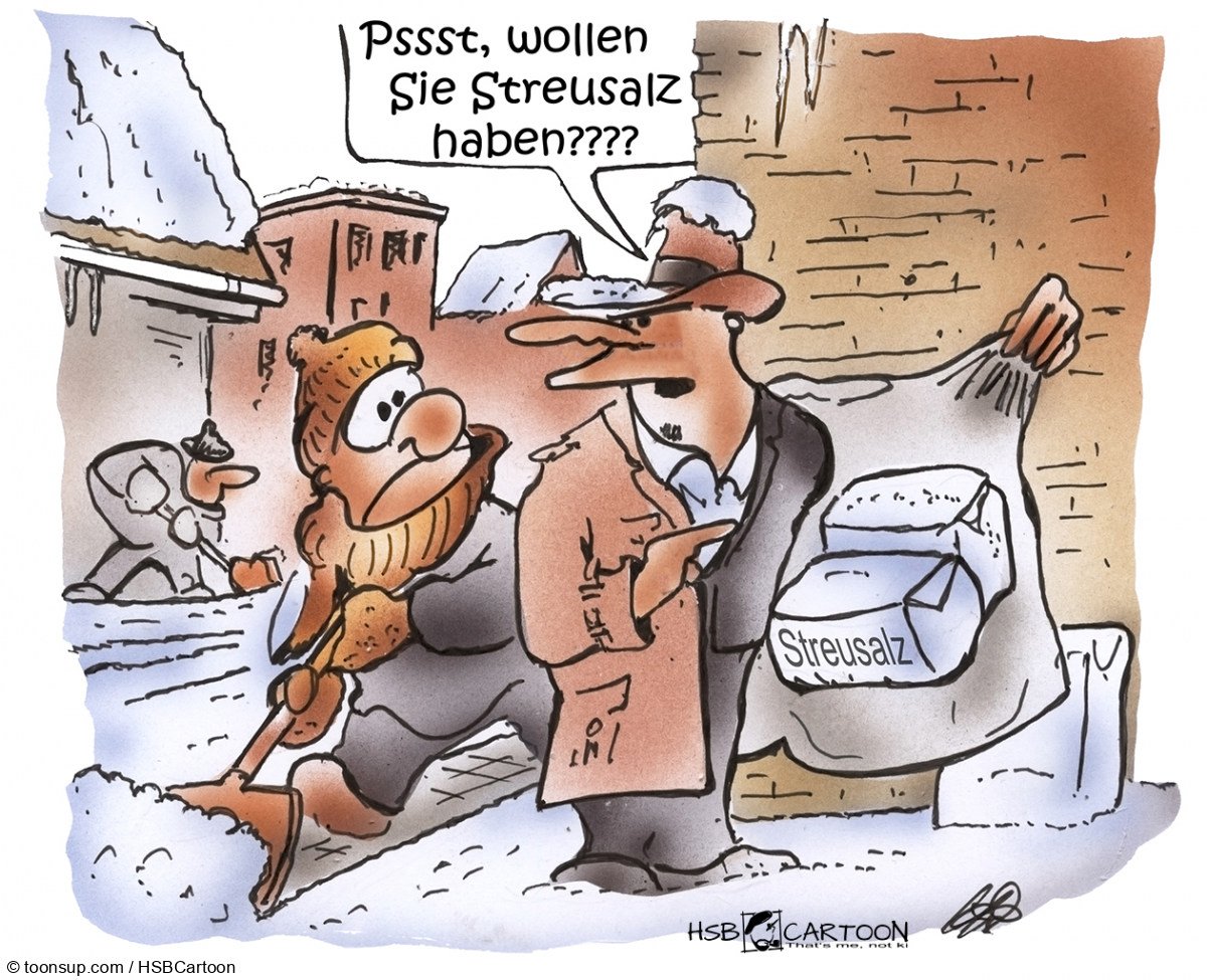 Cartoon: Streusalzpreise 1