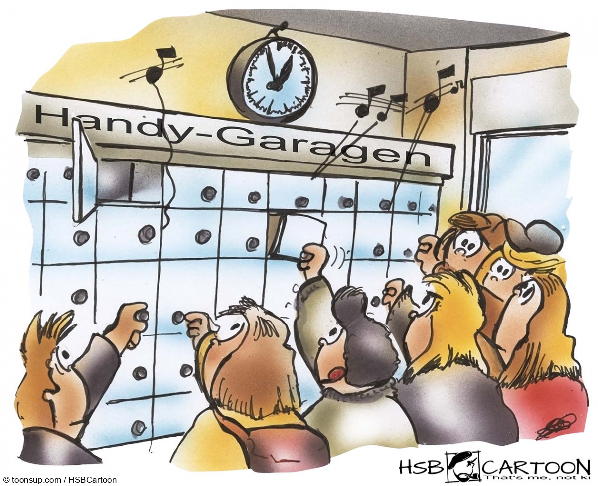 Cartoon: Handy Garagen 1