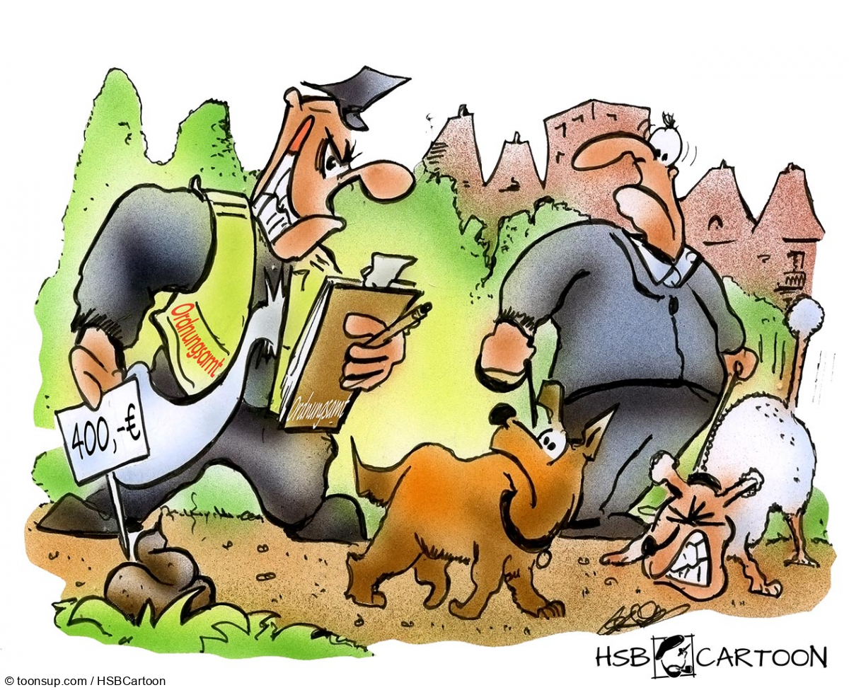 Karrikatur: Hundebußgeld 1