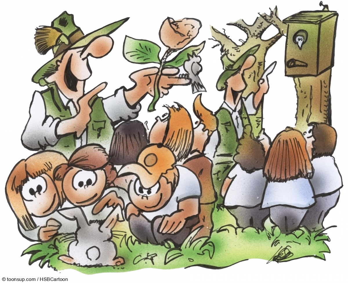 Cartoon: Grünes Klassenzimmer 1