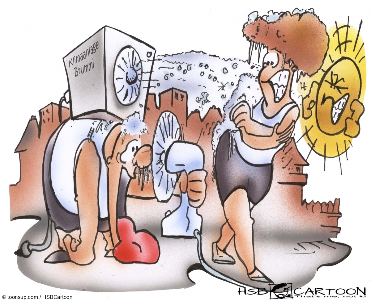 Karrikatur: Klimaanlage 1