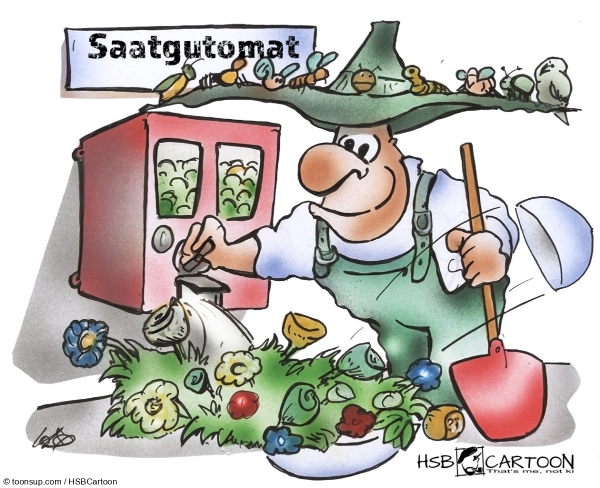 Cartoon: Saatgutomat 1