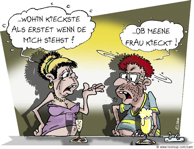 Cartoon: nach fraun kicken 1