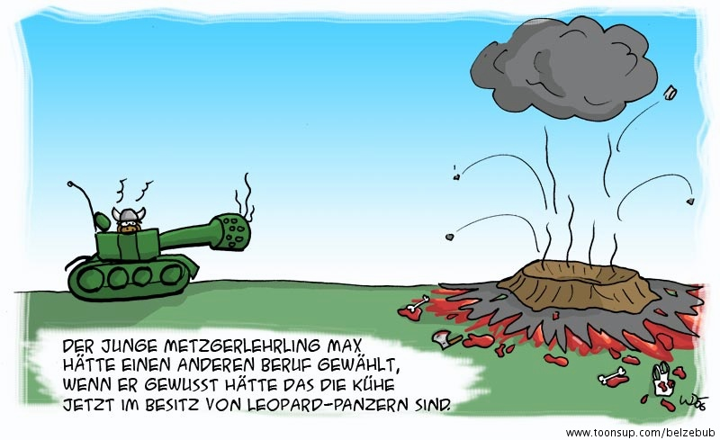 Cartoon: Kuhpanzer 1