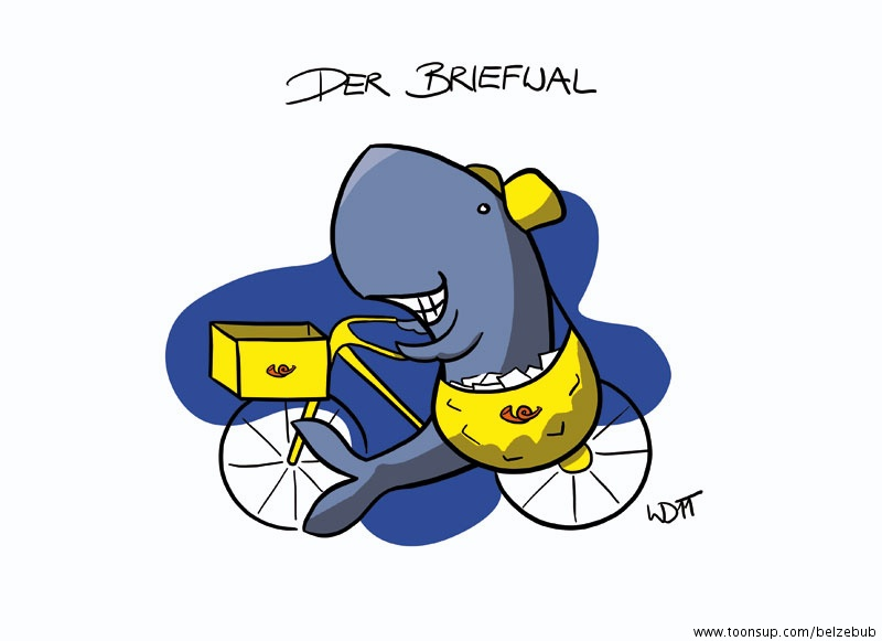 Cartoon: Der Briefwal 1