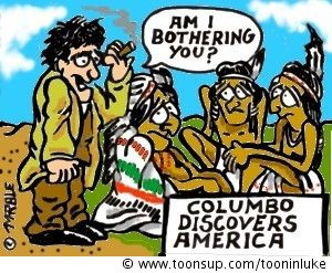 Cartoon: Columbo discovers America 1