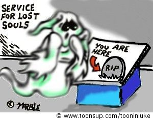 Cartoon: Service for lost souls 1
