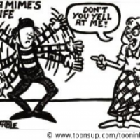 A mime's wife