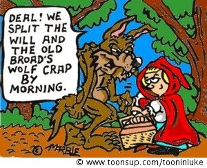 Cartoon: The real red ridinghood 1