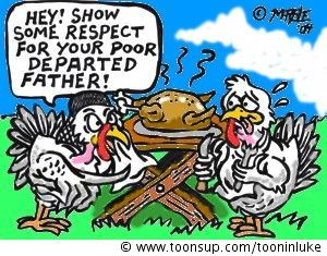 Cartoon: No respect at Thanksgiving 1