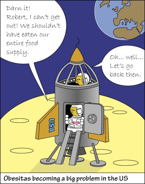 Cartoon: Back to earth 1