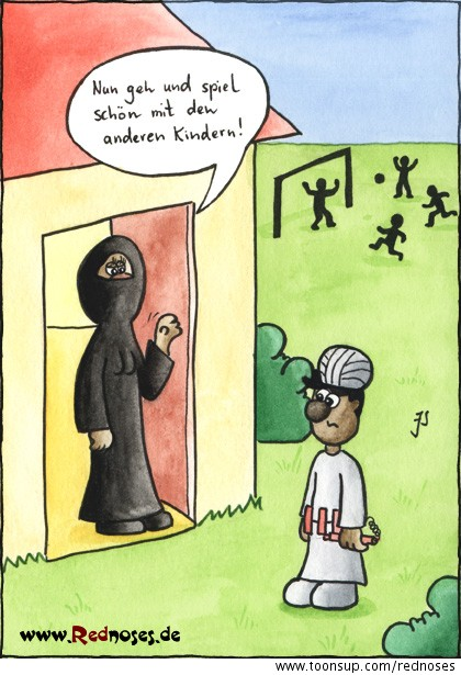 Cartoon: Mit den anderen spielen 1