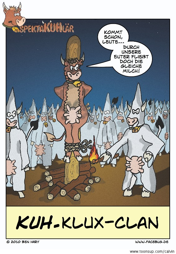 Cartoon: KUH-Klux-Klan 1