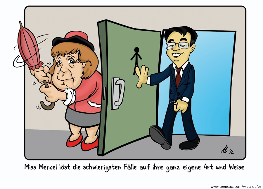 Cartoon: Miss Merkel 1