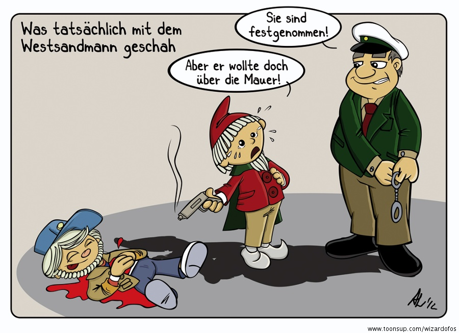 Cartoon: sandmann crime scene 1