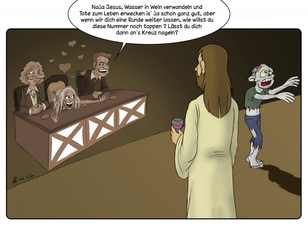Cartoon: Jesus Christ Supertalent 1
