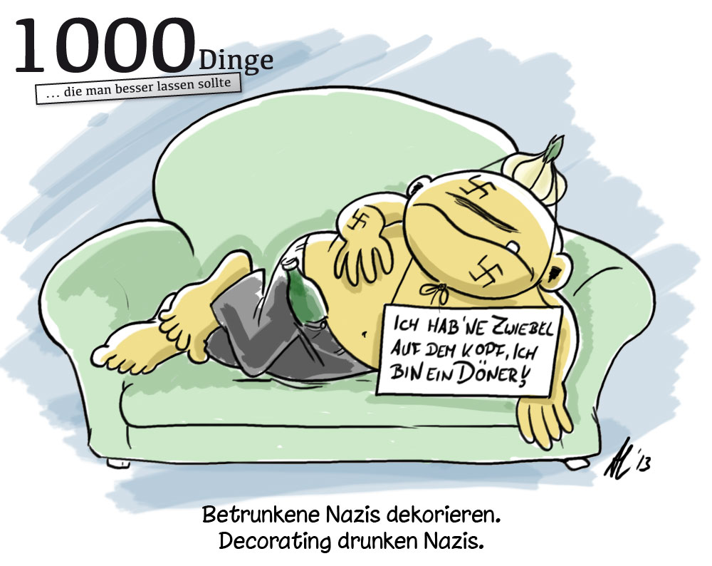 Cartoon: 1000 Dinge, die man besser lassen sollte 1